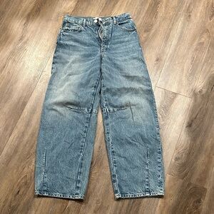 Zara Blue Wide Leg Jeans